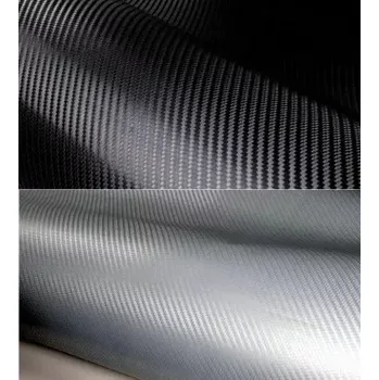 Polep vozidla 3D Karbonová fólie stříbrná 100x100 cm (P56560X)