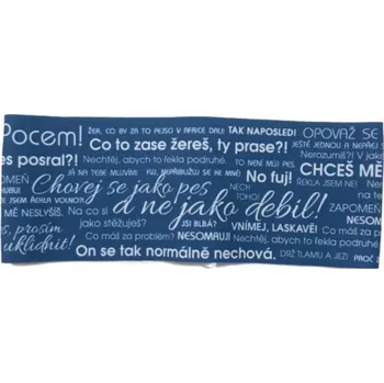 Čelenka HannahB dogwear Čelenka dogsports -pejskařův slovník - modrá