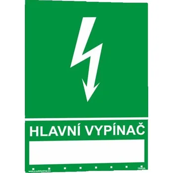 Traiva s.r.o. Hlavní vypínač Verze: Samolepka 210 x 297 mm (A4) tl. 0.1 mm - Kód: 00313