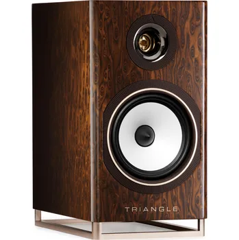 Elektronika Triangle Capella hmlistá hnedá (Aktivní regálové reproduktory, Kalibrace místnosti, Roon Ready, 2 x 100 W)
