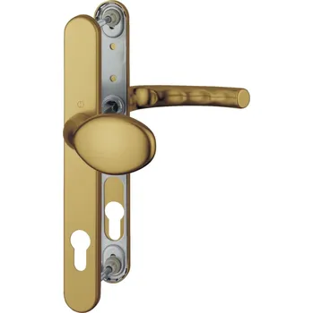 Dveřní kování klika-koule TÔKYÔ se štítkem PZ 92 mm, čt. 8 mm, tl.dv. 67-72 mm,F9016 bílá | Dveře a dveřní příslušenství Dveřní kování, dveřní příslušenství Bezpečnostní kování Bezpečnostní Kování Hoppe úzký štít