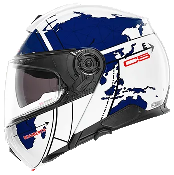 Helma na motorku Schuberth c5 globe blue 3xl 65