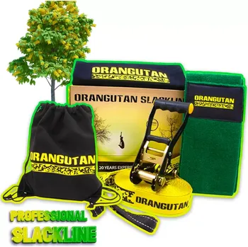 Slackline ORANGUTAN SLACKLINE 15M - 50MM s ochranou stromů