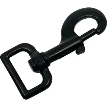 Jištění Černá otočná karabina NITA 20mm