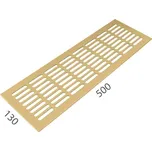 SRL - ALFA větrací mřížka šířka 130 x 500 mm 130 mm, 500 mm F3 - Zlatý elox