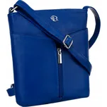 Dámská kožená messenger taška Barva: Tmavě Modrá