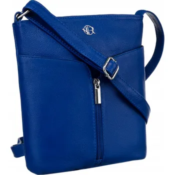 Kabelka Dámská kožená messenger taška Barva: Tmavě Modrá