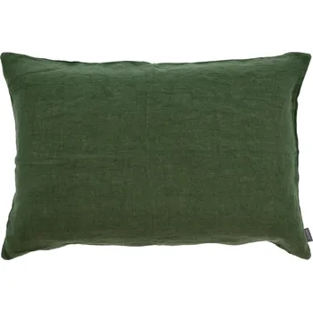 Povlečení Södahl, Dekorační povlak na polštář Linen 40 x 60 cm tmavě zelený - Formadore