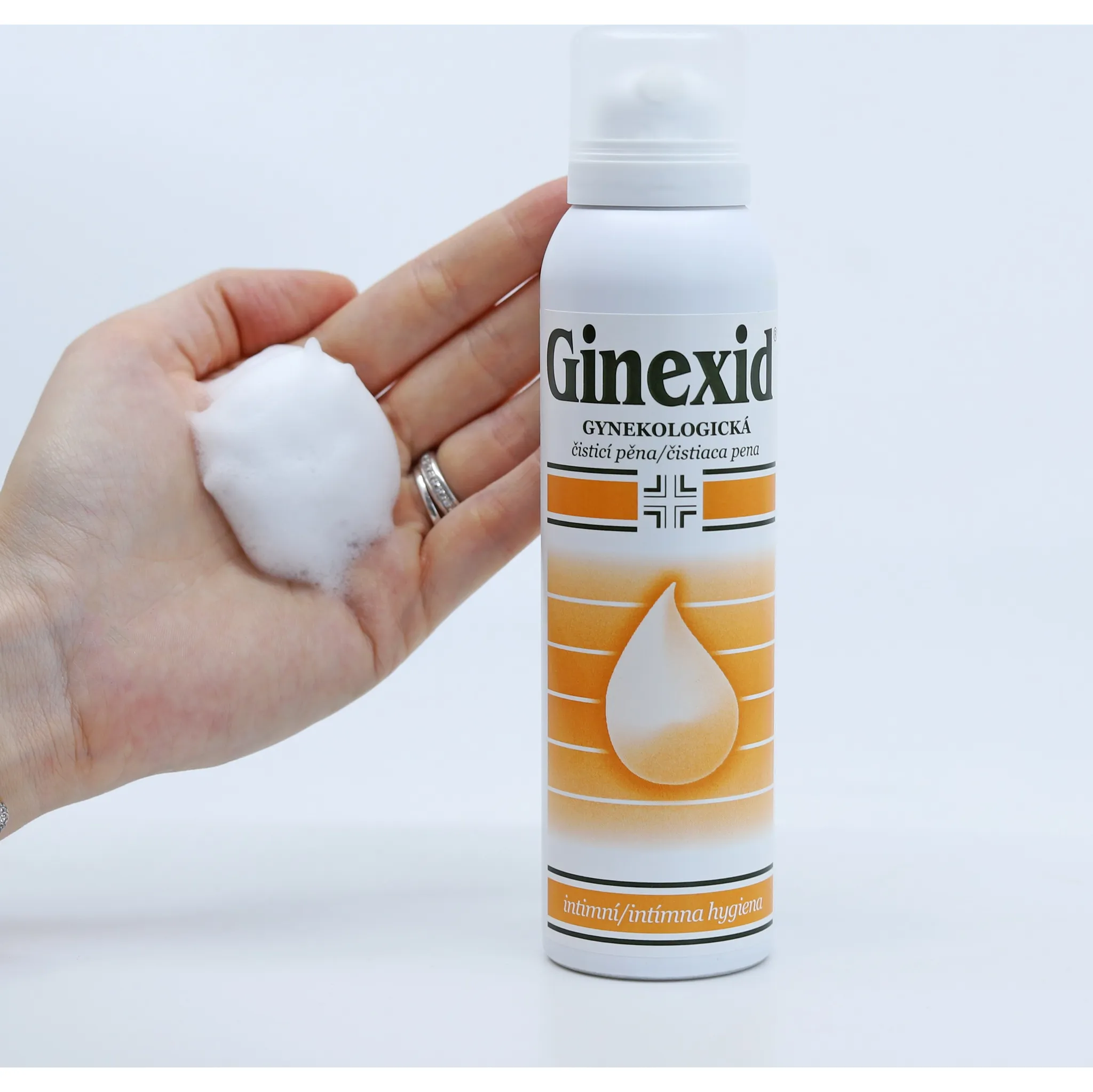 Fotografie 3 - Intimní hygienický prostředek Farma Derma Ginexid gynekologická čisticí pěna 150 ml
