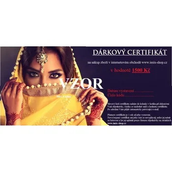 Dárkový potravinový koš Dárkový certifikát - motiv orient 250 Kč