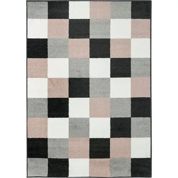 Koberec Breno Kusový koberec LOTTO 923/HR5X, 160x235 cm, Vícebarevné/Růžová