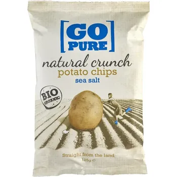Chips Go Pure Bramborové lupínky mořská sůl 125 g bio