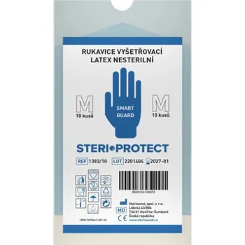 Pracovní rukavice Rukavice vyš.latex s pudrem vel.M/10ks Steriwund