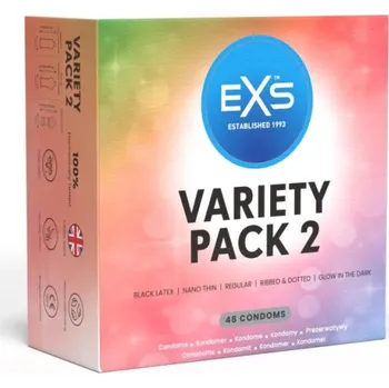 Kondom EXS Variety Pack 2, 48 ks