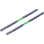 Sada japonských oboustranných šroubovacích bitů s magnetickým hrotem PH2 SK11 - 2 ks - široké - 130 mm
