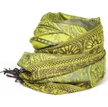 Dámský pašmínový šátek s třásněmi lemon+stříbrný, VELIKOST UNI