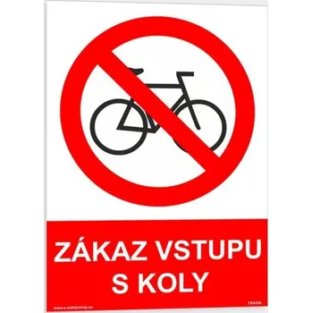 Traiva s.r.o. Zákaz vstupu s koly Verze: Samolepka 210 x 297 mm (A4) tl. 0.1 mm - Kód: 03255