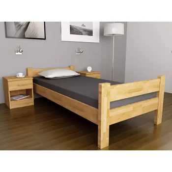 Postel Dřevěná postel Emma 200x90 Buk