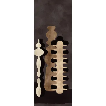 Tapeta Masureel Vliesová fototapeta na zeď, vázy, hnědá, DGPOT1033-300, Terra, Masureel, velikost 1,06 x 3 m