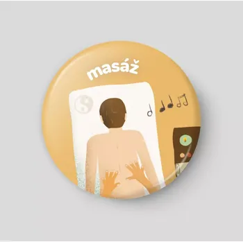 Magnetická kreslící tabulka Masáž - plánovací magnetka