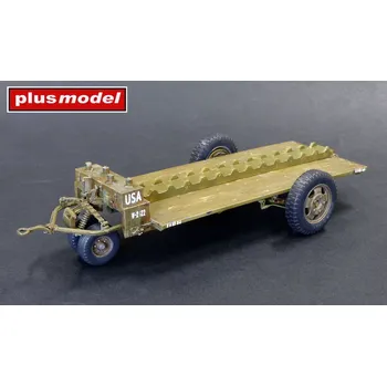 Plastikový model Plusmodel 1/32 U.S. bomb trailer M5 (resin kit)