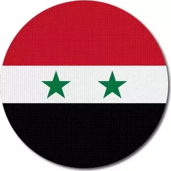 Vlajka Pelisport Syrská vlajka kulatá ø 45 mm