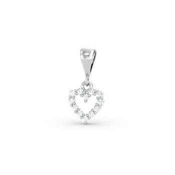 Přívěsek SOLUNA Zářivý zlatý dětský přívěsek se zirkony MARIE bílé zlato