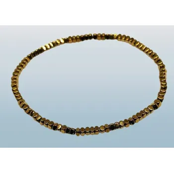 Náramek Jemný žlutý náramek z hematitu – elegantní energetický šperk pro vitalitu a radost