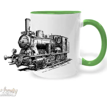 Hrnek - 310.922 - parní lokomotiva - Kačenka Barva: Zelená
