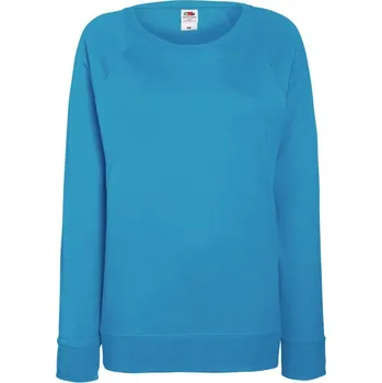 Dámská mikina Fruit of the Loom Dámská lehká raglánová mikina Fruit of the Loom Azurová XS