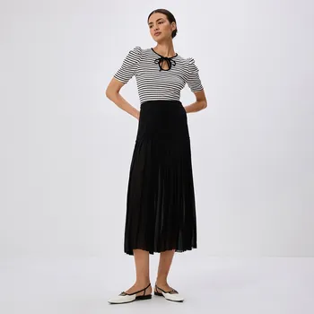 Dámská sukně Reserved - Plisovaná midi sukně - černý - 264CK-99X - 264CK-99X-S