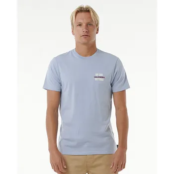 Pánská móda Tričko Rip Curl SURF REVIVAL HOFFMAN DECAL TEE Spray Blue velikost M