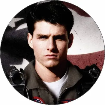 Přisada na vaření a pečení Jedlý papír Top Gun 2 Tom Cruise 19,5 cm