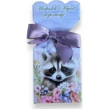 Koupelová kosmetika Soap Mýdlo balené s mašlí 90g - Medvídek Mýval doporučuje