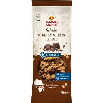 Hammermühle Simply Seeds Sušenky čokoládové 150 g bio