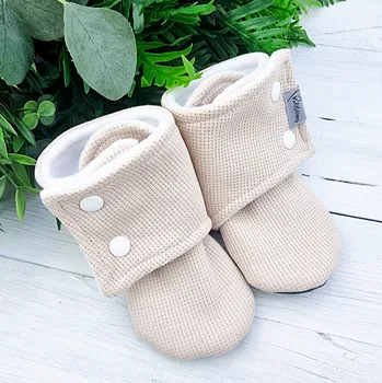 Capáčky Kulišárny Capáčky barefoot s fleesem wafle CAPPUCCINO VELIKOST: 4 délka stélky: 14cm
