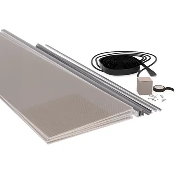 Zábradlí 16mm Bronz na kovovou konstrukci - délka 6m x šířka 4,2m Délka: 6000, Šířka: 4200