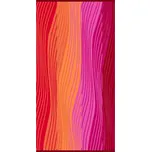 Plážová osuška TROPIC STATICO RED, vlnky, červená, froté, 90x160cm