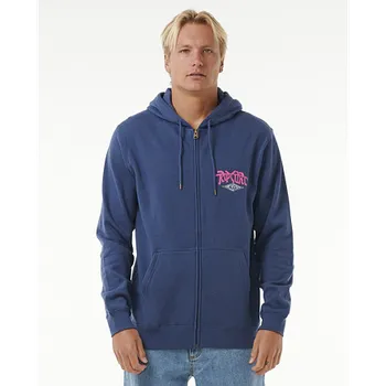 Pánská mikina Mikina Rip Curl SHRED TILL DEAD ZIP HOOD Washed Navy velikost XL
