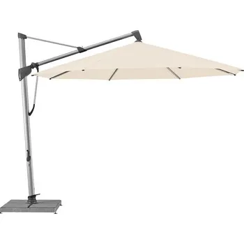 Slunečník Glatz Boční slunečník Sombrano S+, Glatz, kulatý 400 cm (4 m), hliníkový rám antracitový (anthracite), potah polyester 250 g/m2 barva dle vzorníku