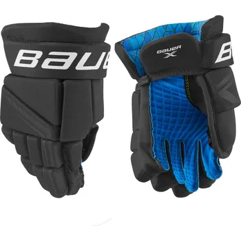 Hokejové rukavice Rukavice Bauer X S21 YTH, Youth, 9", Červená-bílá