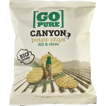 Chips Go Pure Bramborové lupínky Canyon kopr a pažitka 125 g bio