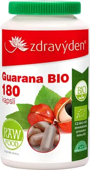 Přírodní produkt Zdravý den Guarana BIO 430 mg 180 cps.