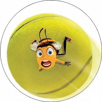 Jedlá dekorace na dort Jedlý papír Pan včelka a tenisák 19,5 cm