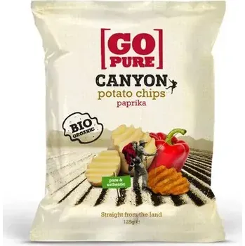 Chips Go Pure Bramborové lupínky Canyon paprika 125 g bio