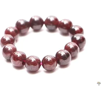 Prsten Magieprirody.cz Prsten Granát - 4 mm kuličky #55 - z přírodních kamenů