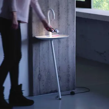 Lampička Martinelli Luce Clochard LED designová lampa bílá - kabel 250 cm 1 x 3 W LED - Doprava zdarma