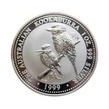 10 uncí stříbrná mince Austrálie Kookaburra 1999