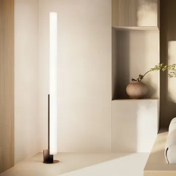 Lampička kdln LED stojací lampa Model T, černá, výška 185 cm, stmívač - Ø základna 23 cm černý LED 60 W celkem - Doprava zdarma