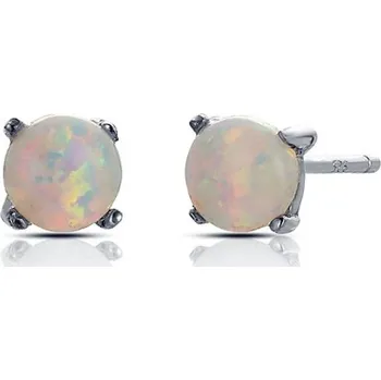 Náušnice Stříbrné opálové náušnice
